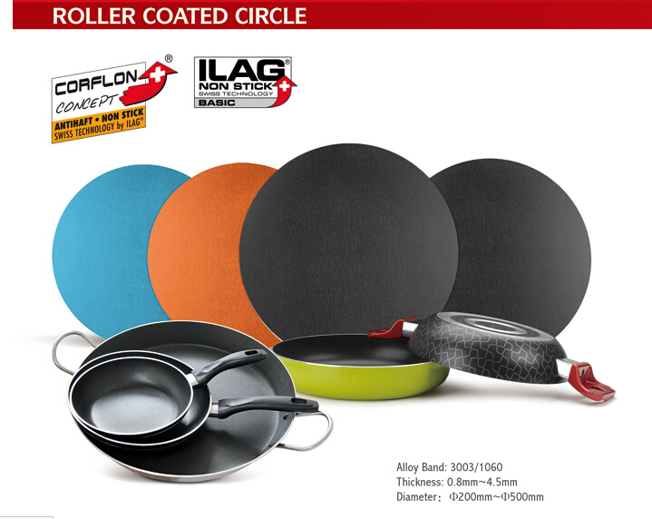 Roller Coated Aluminium Circle Disc Plate For Anodisation And Pressure Cookware